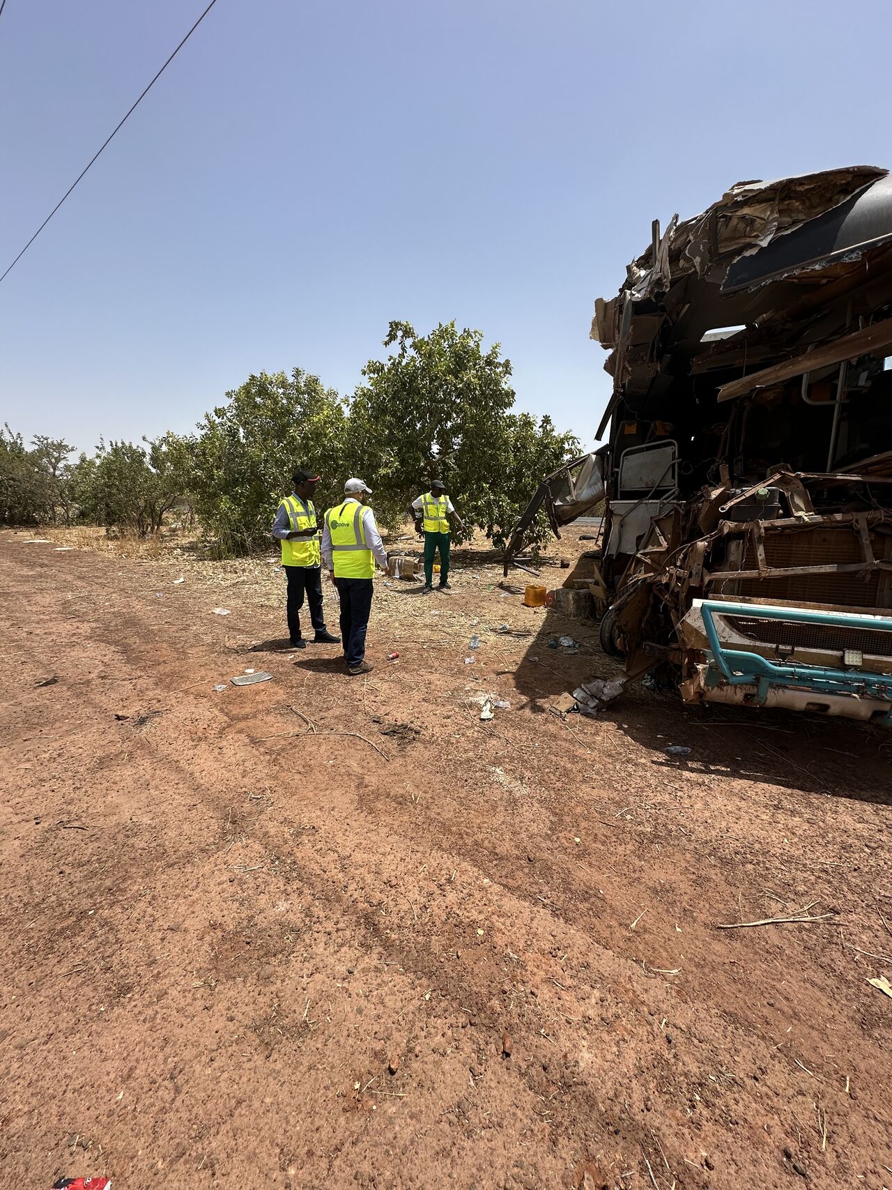 Investigation post-accident au Sénégal.